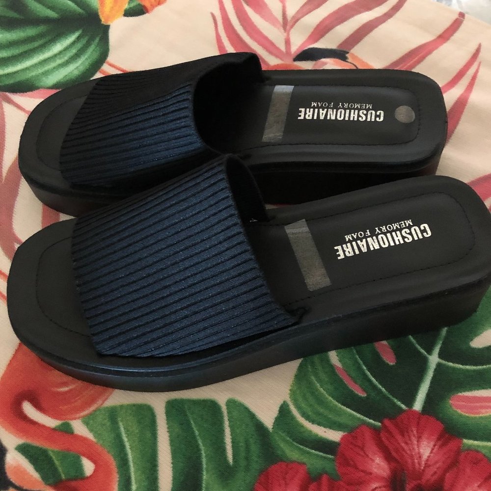 CUSHONAIRE Pim knit  platform  Sandals  NWT